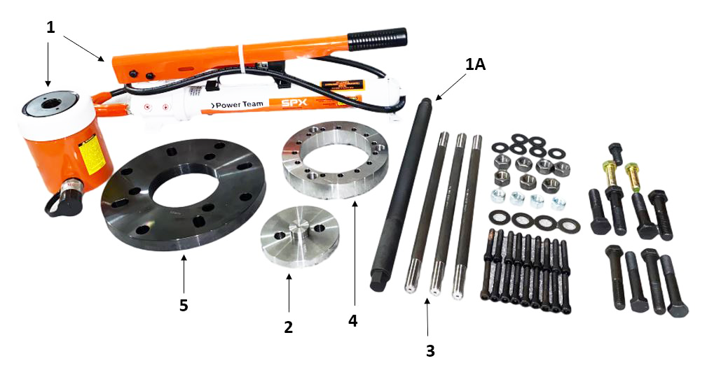 FDL Crankshaft Hydraulic Front Drive Hub Puller Set