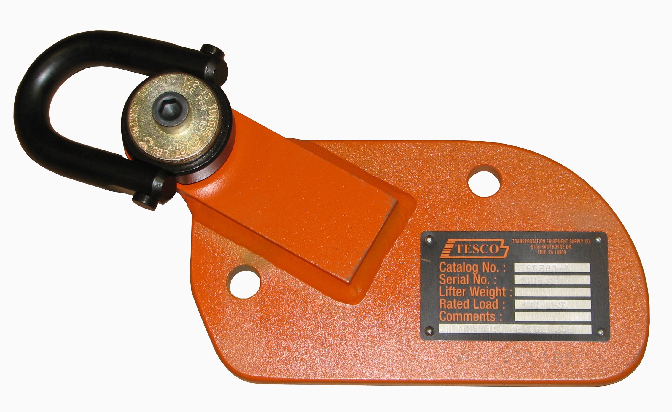 FDL Water Pump Lifter Plate with Hoist Ring