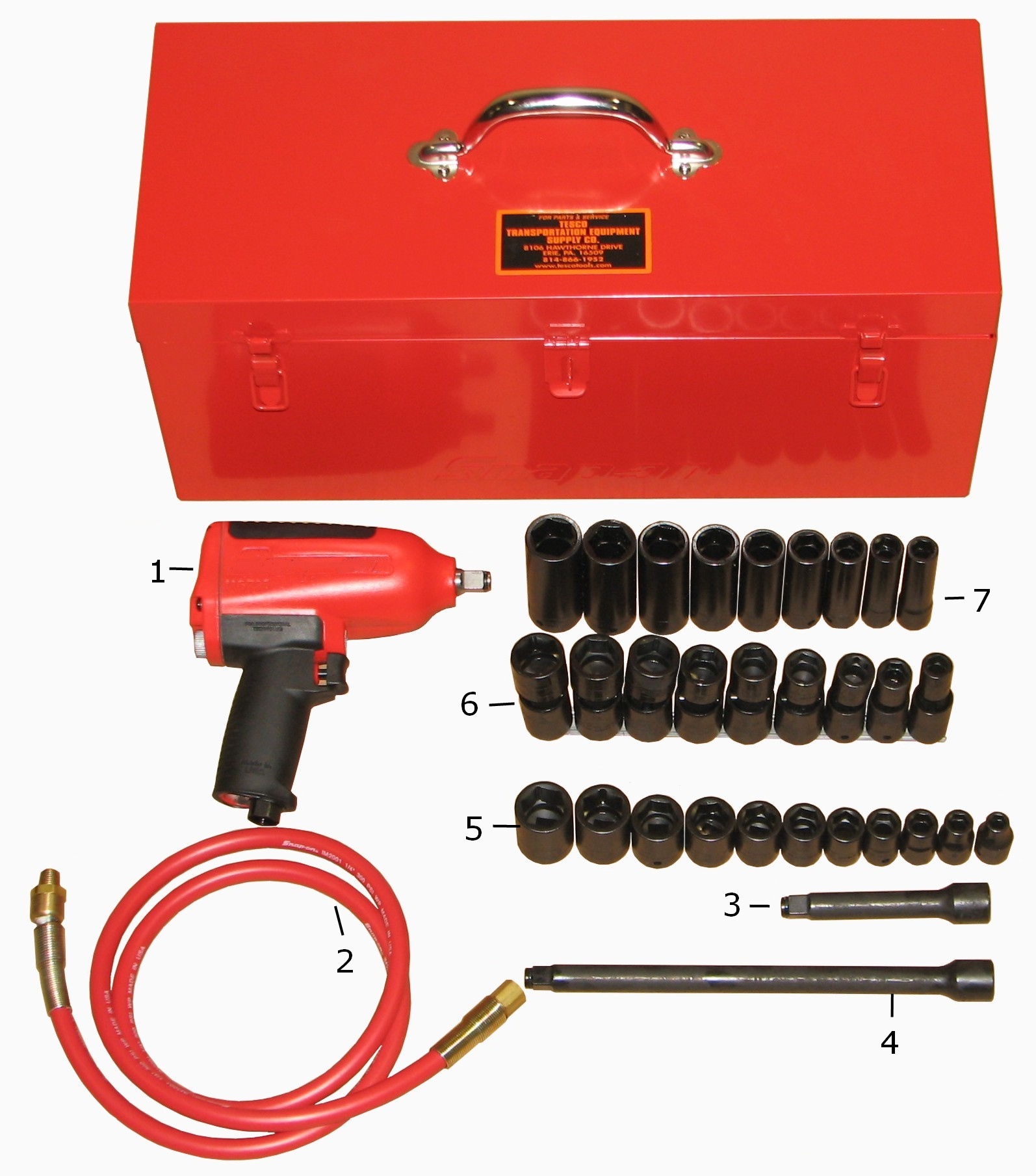 Impact Wrench Set For General Stripping Operation