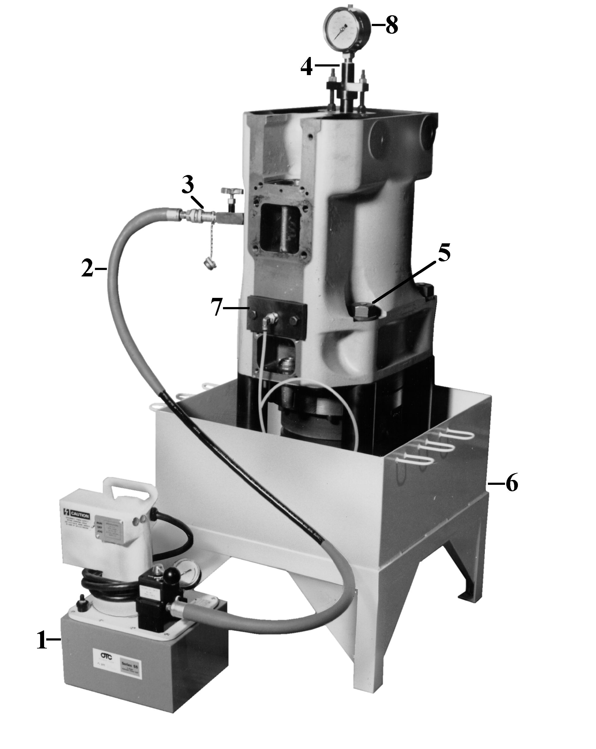 5000 PSI Hydraulic FDL Cylinder Leak Test Fixture