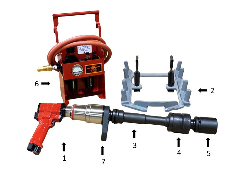 Heavy Duty Kit for Removing FDL Cylinder Hold Down Bolts