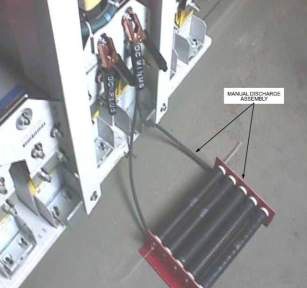 Manual Discharge Assembly in use.