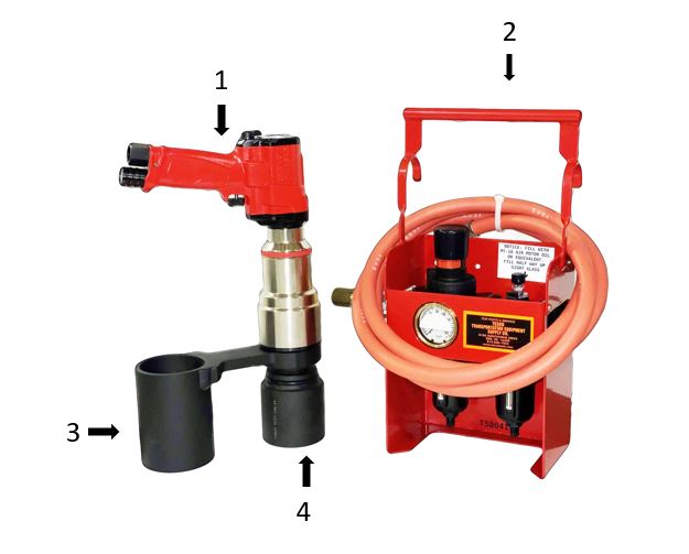 T50034 Pneumatic Crab Nut Torque Kit