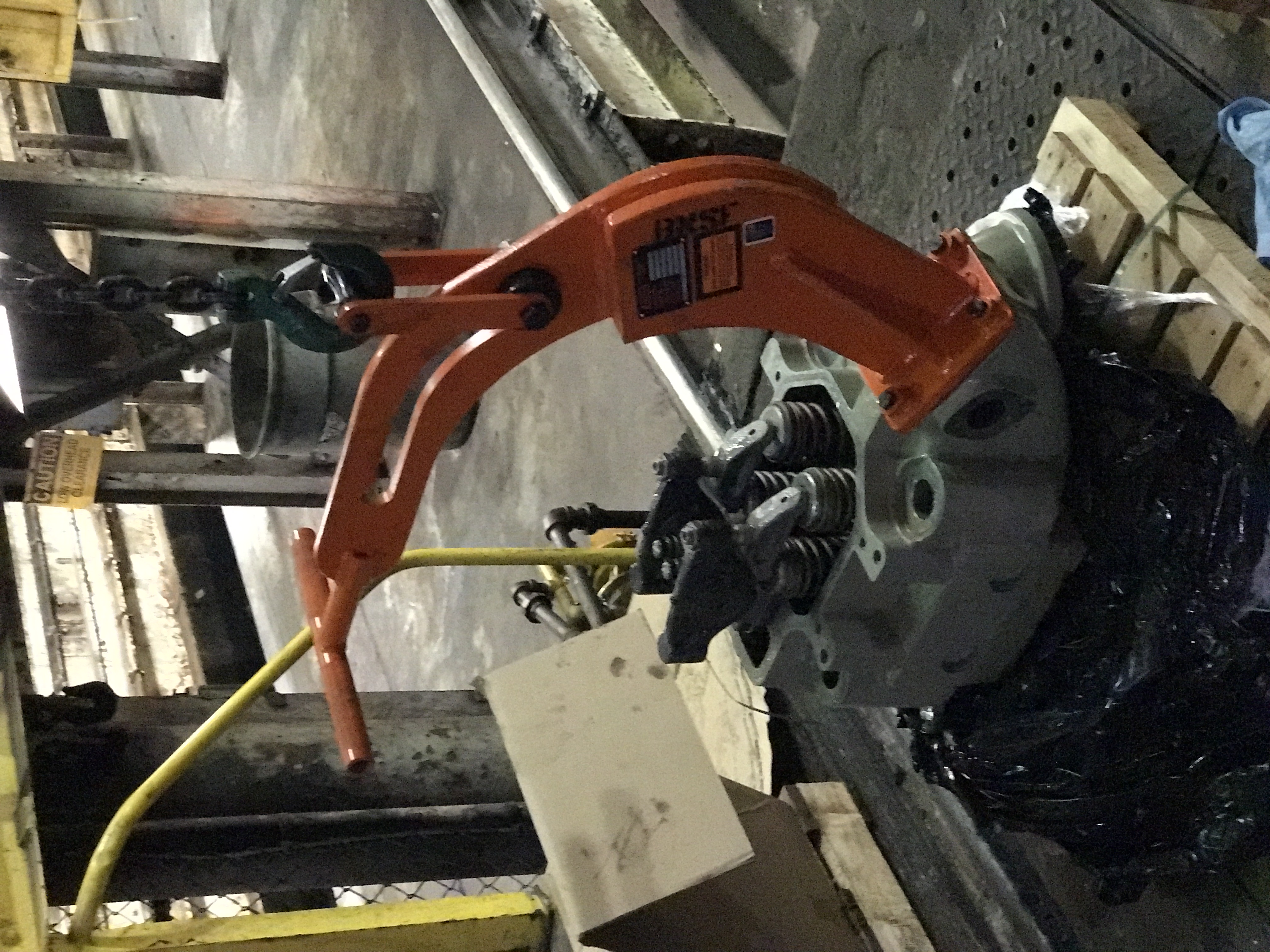 lifter on the head, while on the ground