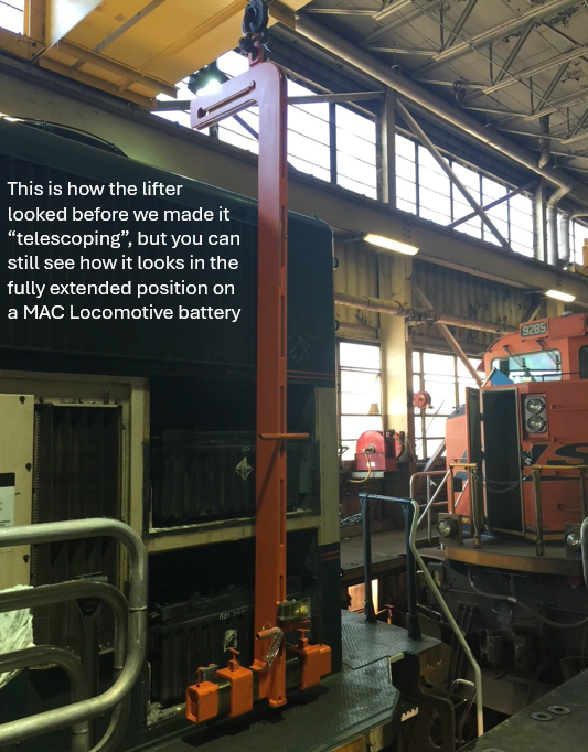 Telescoping Battery Lifter