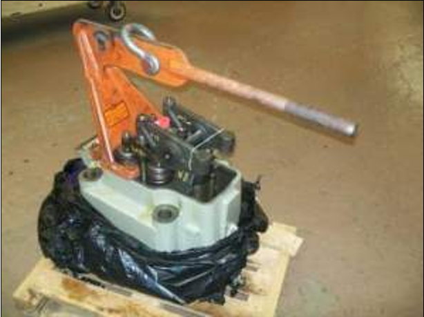 T85320 attached to the head