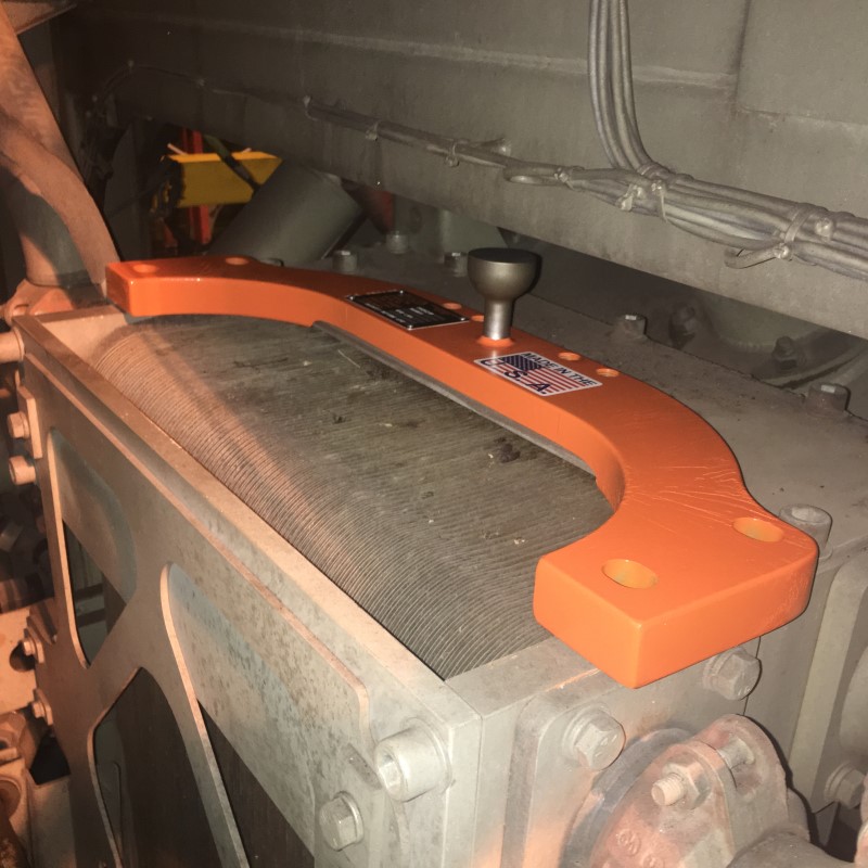 T40521P Oil Cooler Lifter Plate Installed