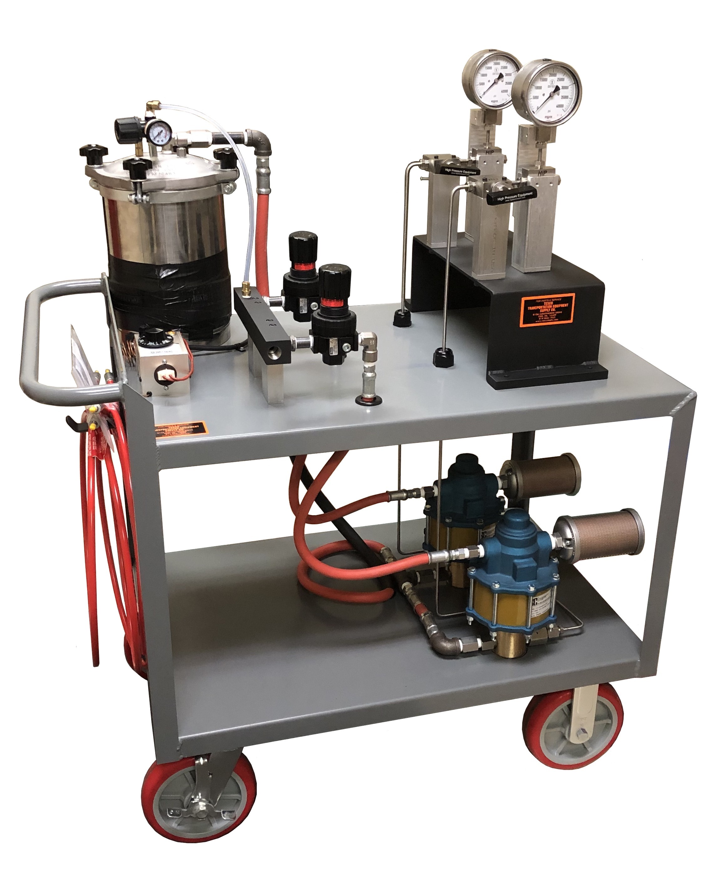 T50850-APP-D Dual Air Powered Pump for EMD AC Traction Motor Pinion Removal and Installation